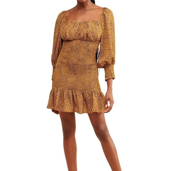 Anthropologie Elliatt Romance Dress in Maize, Size XL - Picture 1 of 11